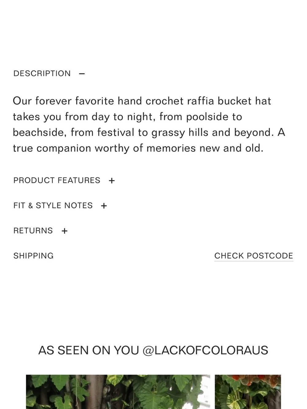 Lack of Color Inca Bucket Hat CoCo - Picture 7 of 10